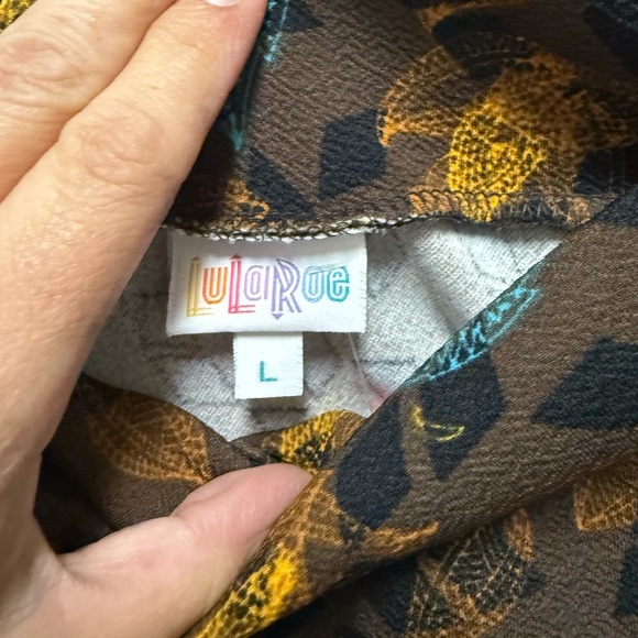 Floral Patterned Brown Skirt - Picture 2 of 3